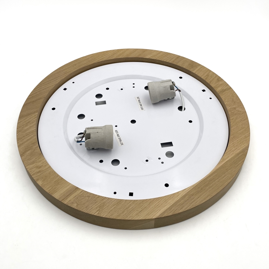 Brilagi - LED Plafon BELLADONNA 2xE27/15W/230V śr. 40 cm biały/dąb