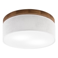 Brilagi - LED Plafon BELLADONNA 2xE27/15W/230V śr. 40 cm biały/dąb wiśnia