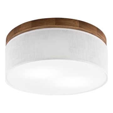 Brilagi - LED Plafon BELLADONNA 2xE27/15W/230V śr. 40 cm biały/dąb wiśnia