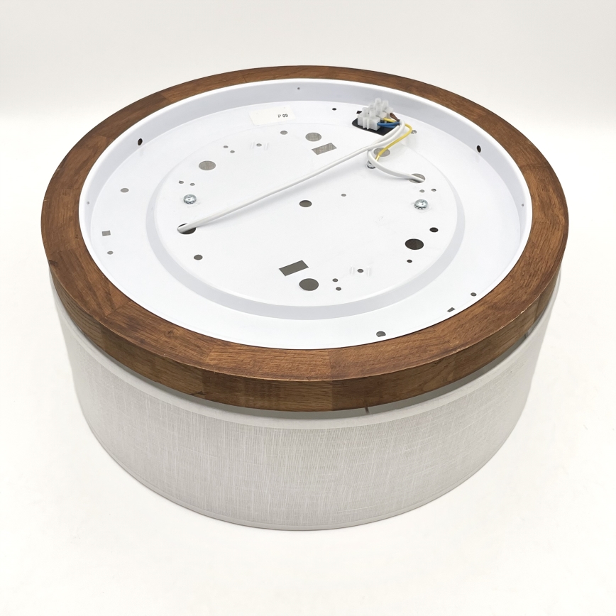Brilagi - LED Plafon BELLADONNA 2xE27/15W/230V śr. 40 cm biały/dąb wiśnia