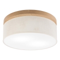 Brilagi - LED Plafon BELLADONNA 2xE27/15W/230V śr. 40 cm kremowy/dąb