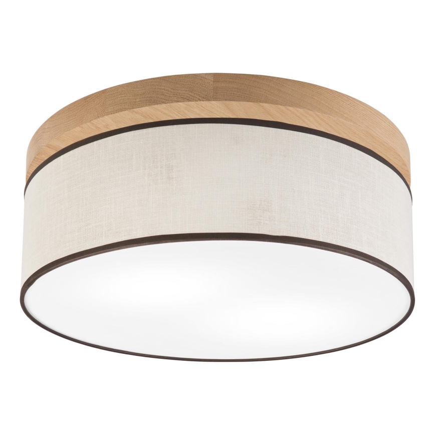 Brilagi - LED Plafon BELLADONNA 2xE27/15W/230V śr. 40 cm kremowy/dąb