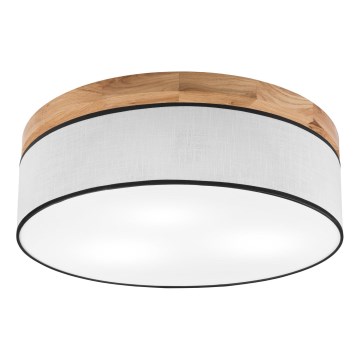 Brilagi - LED Plafon BELLADONNA 3xE27/15W/230V śr. 50 cm biały/dąb