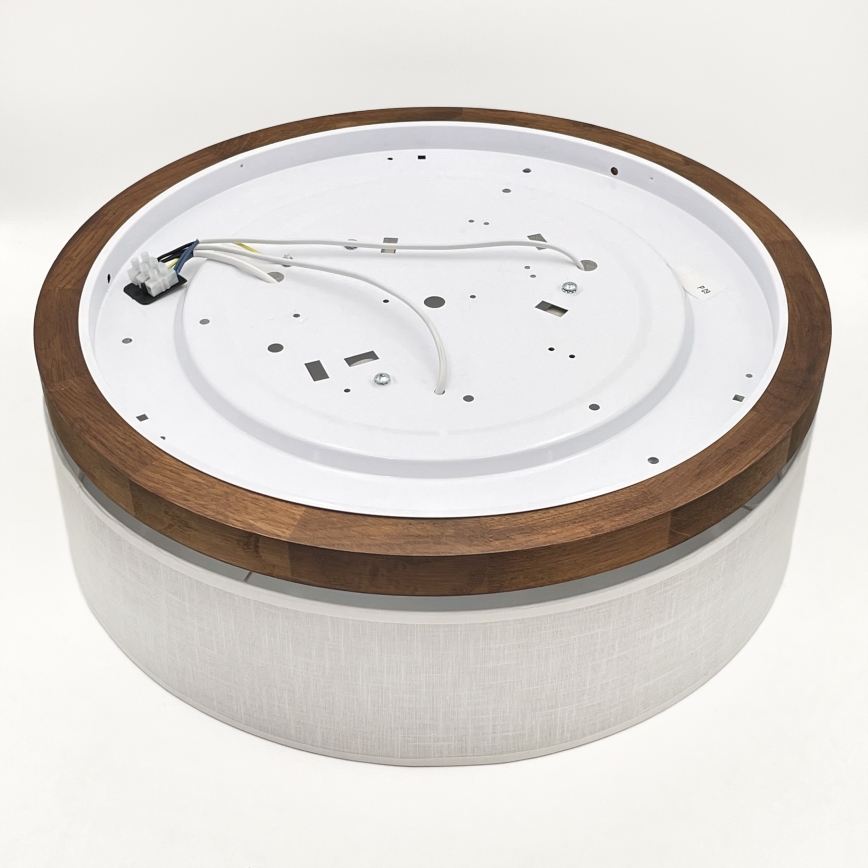 Brilagi - LED Plafon BELLADONNA 3xE27/15W/230V śr. 50 cm biały/dąb wiśnia
