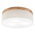 Brilagi - LED Plafon BELLADONNA 3xE27/15W/230V śr. 50 cm kremowy/dąb