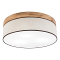 Brilagi - LED Plafon BELLADONNA 3xE27/15W/230V śr. 50 cm kremowy/dąb