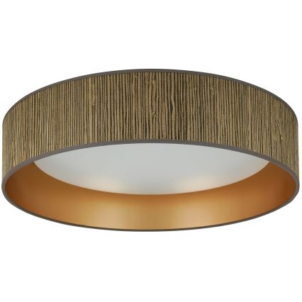 Brilagi - LED Plafon BOSTON ROLLER LED/24W/230V śr. 45 cm słoma brązowy/złoty