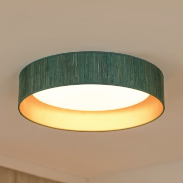 Brilagi - LED Plafon BOSTON ROLLER LED/24W/230V śr. 45 cm słoma zielony/złoty