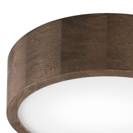 Brilagi - LED Plafon CARVALHO 1xE27/60W/230V dąb śr. 27 cm