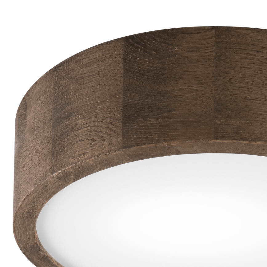 Brilagi - LED Plafon CARVALHO 1xE27/60W/230V dąb śr. 27 cm