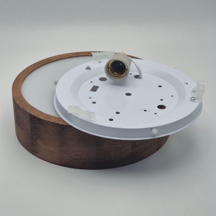Brilagi - LED Plafon CARVALHO 1xE27/60W/230V dąb wiśnia śr. 27 cm