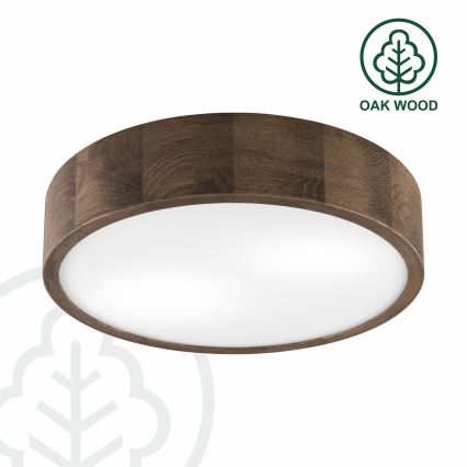 Brilagi - LED Plafon CARVALHO 2xE27/60W/230V dąb śr. 37 cm