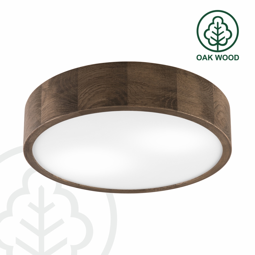 Brilagi - LED Plafon CARVALHO 2xE27/60W/230V dąb śr. 37 cm