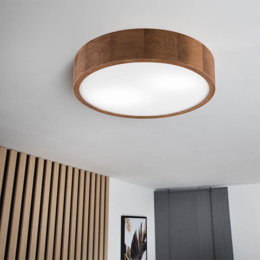 Brilagi - LED Plafon CARVALHO 2xE27/60W/230V dąb wiśnia śr. 37 cm