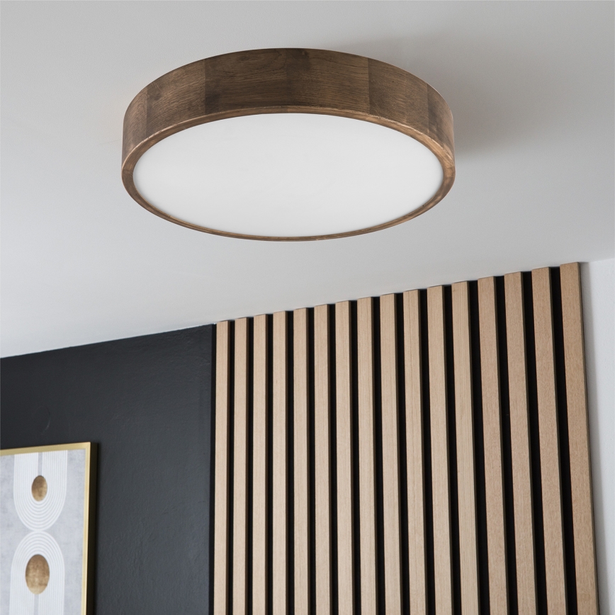 Brilagi - LED Plafon CARVALHO 3xE27/60W/230V dąb śr. 47 cm