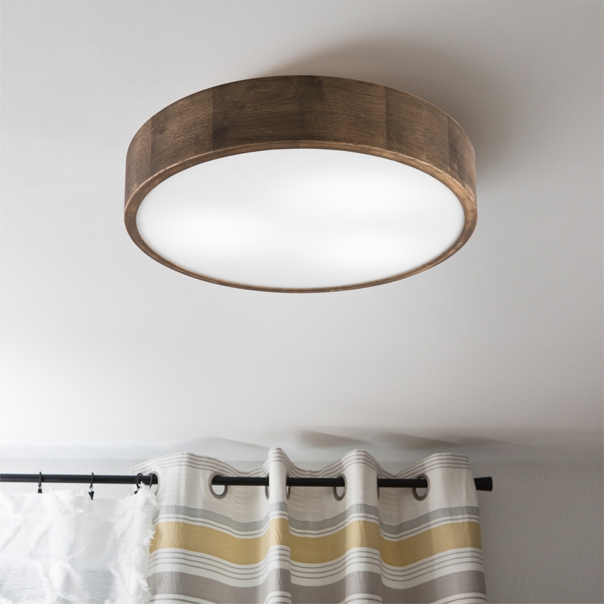 Brilagi - LED Plafon CARVALHO 3xE27/60W/230V dąb śr. 47 cm