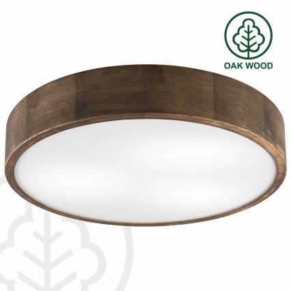Brilagi - LED Plafon CARVALHO 3xE27/60W/230V dąb śr. 47 cm