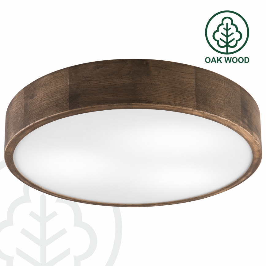 Brilagi - LED Plafon CARVALHO 3xE27/60W/230V dąb śr. 47 cm