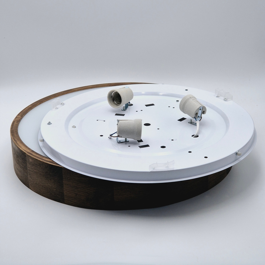 Brilagi - LED Plafon CARVALHO 3xE27/60W/230V dąb śr. 47 cm