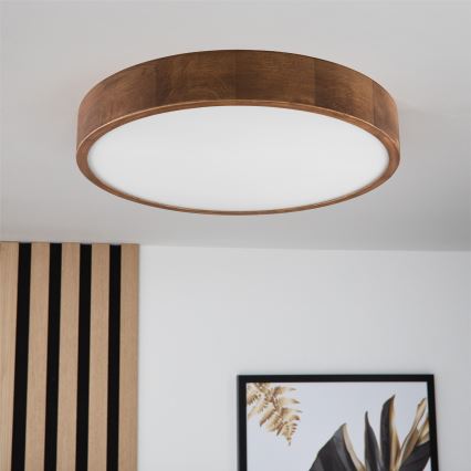 Brilagi - LED Plafon CARVALHO 3xE27/60W/230V dąb wiśnia śr. 47 cm