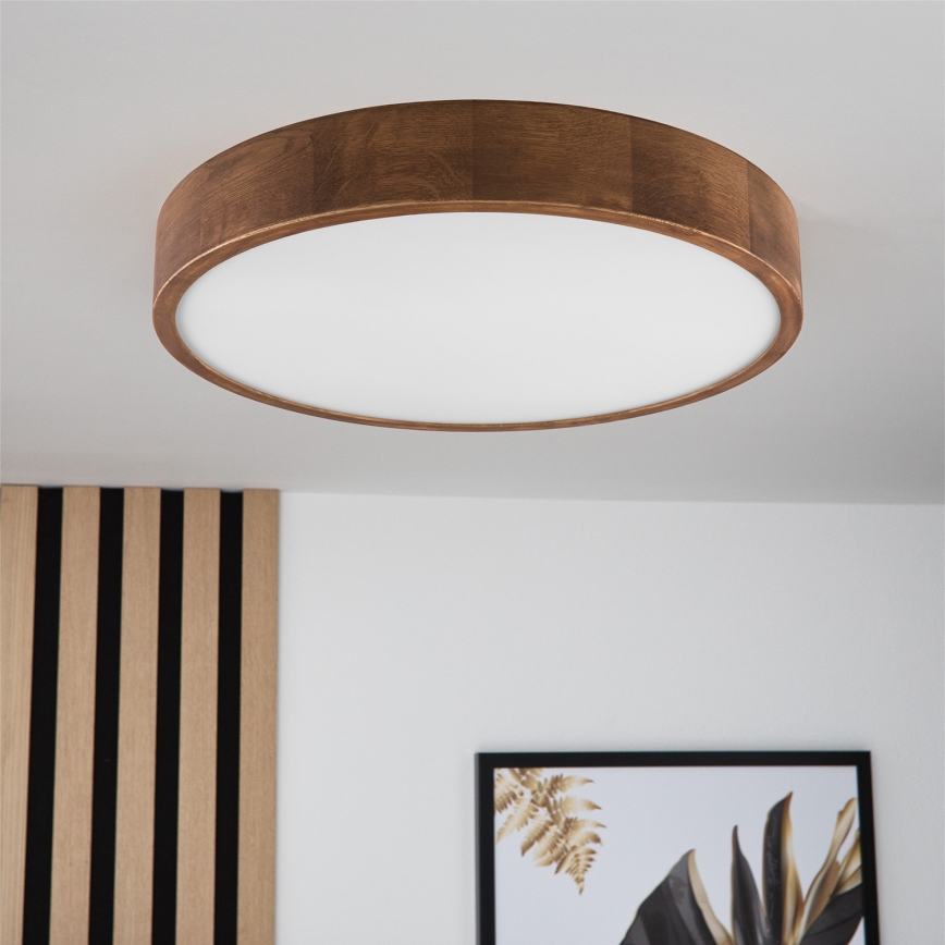 Brilagi - LED Plafon CARVALHO 3xE27/60W/230V dąb wiśnia śr. 47 cm