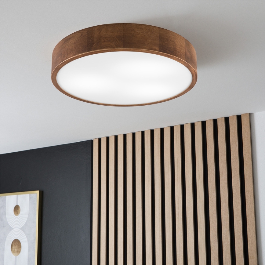 Brilagi - LED Plafon CARVALHO 3xE27/60W/230V dąb wiśnia śr. 47 cm