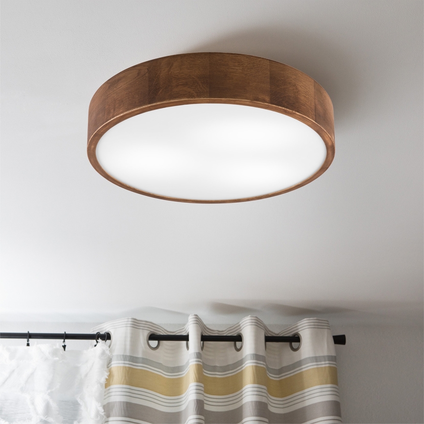 Brilagi - LED Plafon CARVALHO 3xE27/60W/230V dąb wiśnia śr. 47 cm