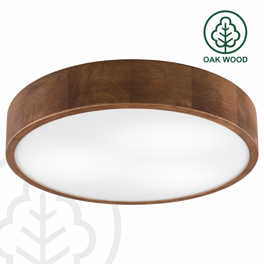 Brilagi - LED Plafon CARVALHO 3xE27/60W/230V dąb wiśnia śr. 47 cm