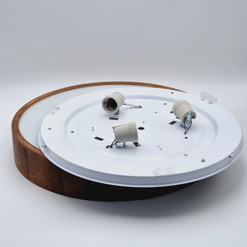 Brilagi - LED Plafon CARVALHO 3xE27/60W/230V dąb wiśnia śr. 47 cm