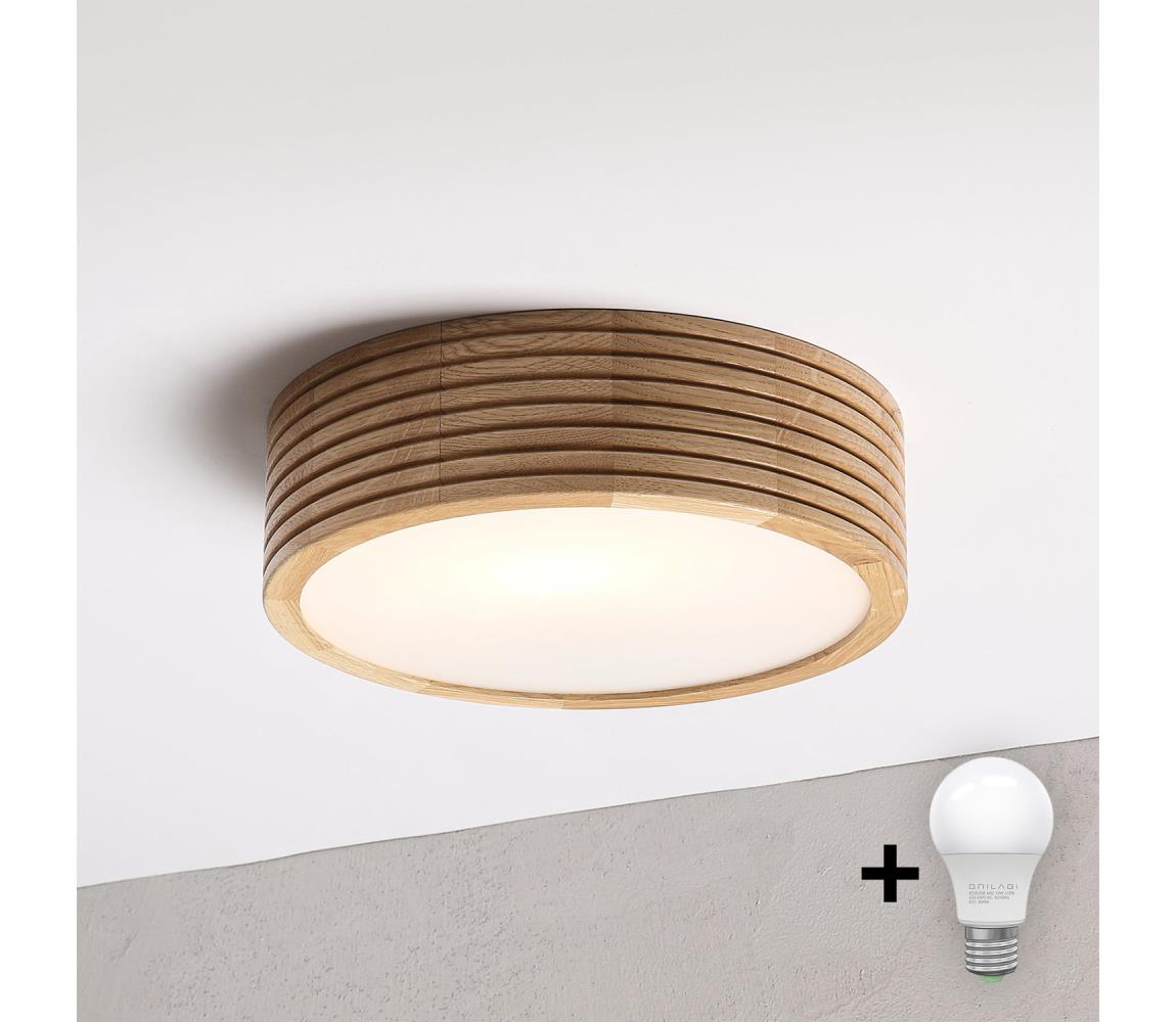 Brilagi - LED plafon CARVALHO MODERN 1xE27/60W/230V śr. 27,5 cm dąb