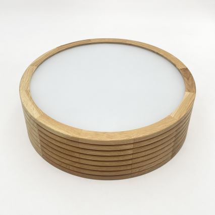Brilagi - LED plafon CARVALHO MODERN 1xE27/60W/230V śr. 27,5 cm dąb