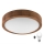 Brilagi - LED Plafon CARVALHO SLIM 1xE27/60W/230V dąb wiśnia śr. 27 cm