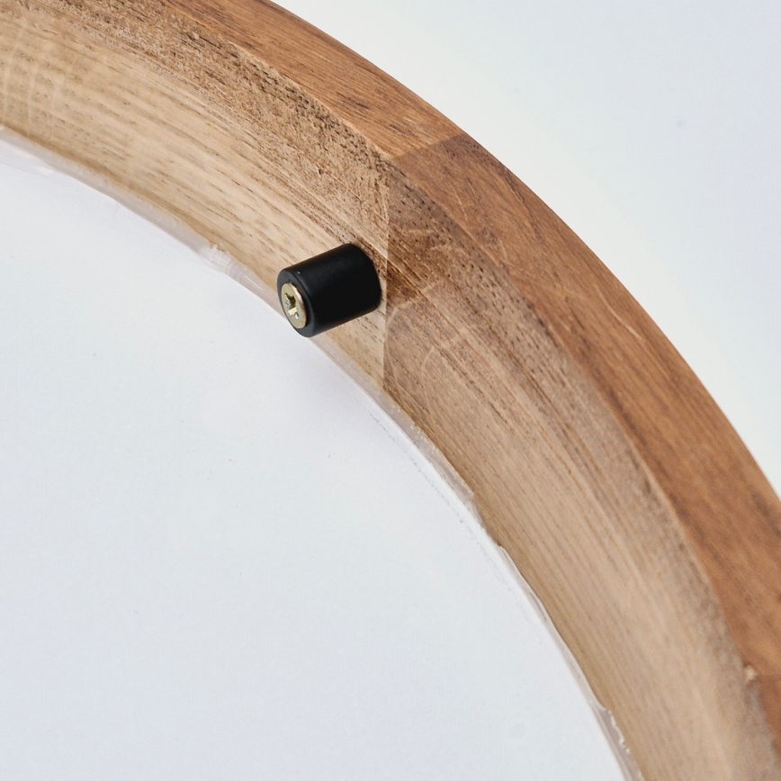 Brilagi - LED Plafon CARVALHO SLIM 1xE27/60W/230V dąb wiśnia śr. 27 cm