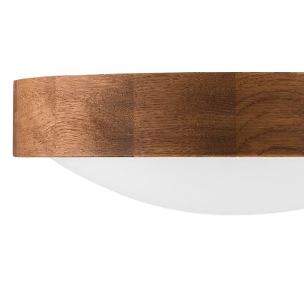 Brilagi - LED Plafon CARVALHO SLIM 1xE27/60W/230V dąb wiśnia śr. 27 cm