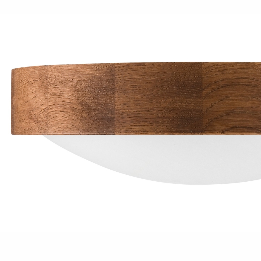 Brilagi - LED Plafon CARVALHO SLIM 1xE27/60W/230V dąb wiśnia śr. 27 cm