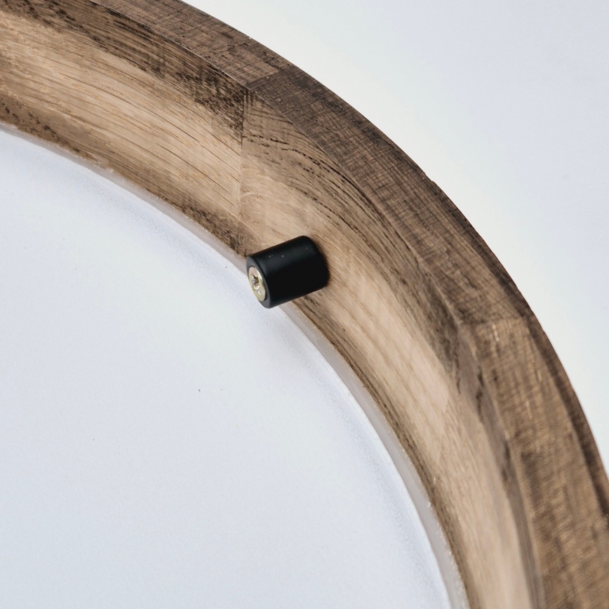 Brilagi - LED Plafon CARVALHO SLIM 2xE27/60W/230V dąb śr. 37 cm