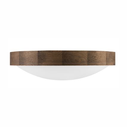 Brilagi - LED Plafon CARVALHO SLIM 2xE27/60W/230V dąb śr. 37 cm