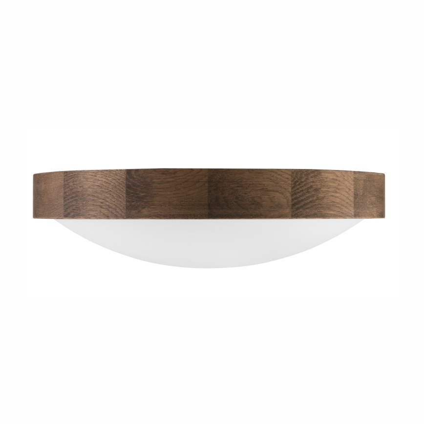 Brilagi - LED Plafon CARVALHO SLIM 2xE27/60W/230V dąb śr. 37 cm