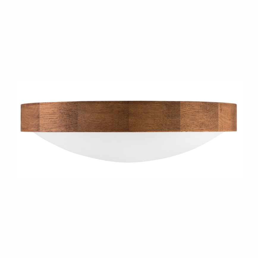 Brilagi - LED Plafon CARVALHO SLIM 2xE27/60W/230V dąb wiśnia śr. 37 cm