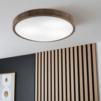 Brilagi - LED Plafon CARVALHO SLIM 3xE27/60W/230V dąb śr. 47 cm