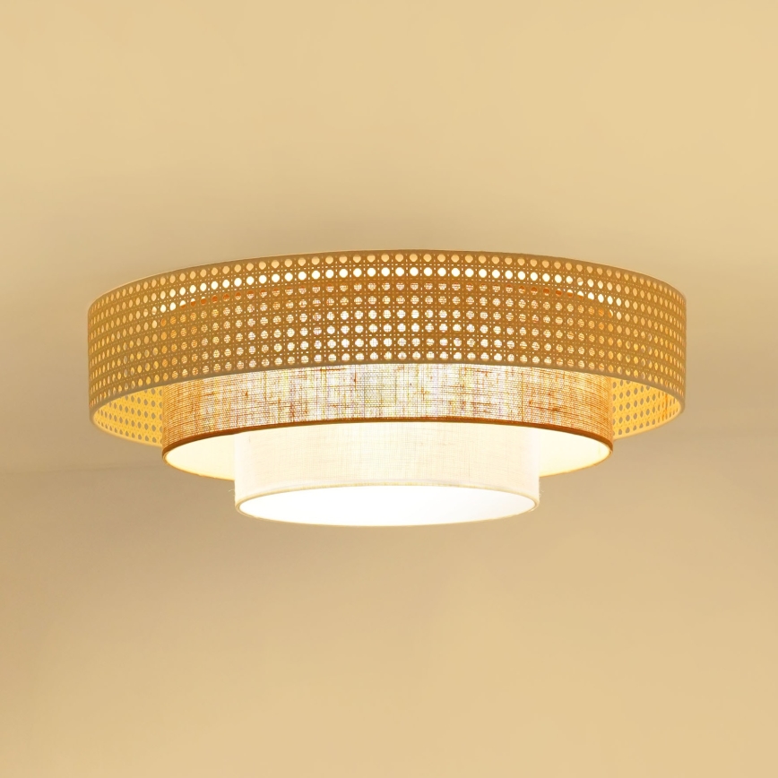 Brilagi - LED Plafon CEDAR LUNETA LED/26W/230V beżowy/brązowy/kremowy
