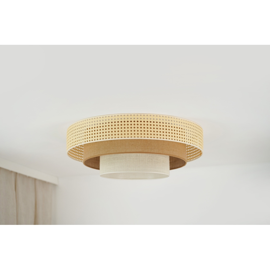 Brilagi - LED Plafon CEDAR LUNETA LED/26W/230V beżowy/brązowy/kremowy