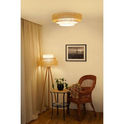 Brilagi - LED Plafon CEDAR LUNETA LED/26W/230V beżowy/brązowy/kremowy