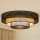 Brilagi - LED Plafon DAKOTA LUNETA LED/12W/230V śr. 60 cm czarny/beżowy