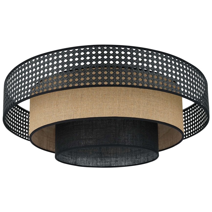 Brilagi - LED Plafon DAKOTA LUNETA LED/12W/230V śr. 60 cm czarny/beżowy
