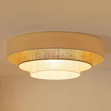 Brilagi-LED Plafon DENVER LUNETA LED/12W/230V śr. 60 cm beżowy/kremowy