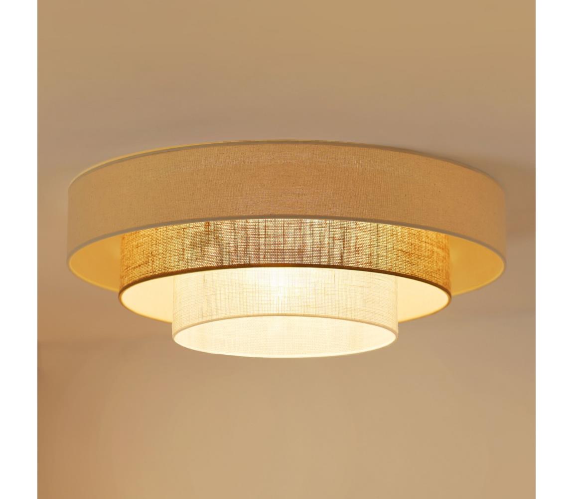 Brilagi-LED Plafon DENVER LUNETA LED/12W/230V śr. 60 cm beżowy/kremowy