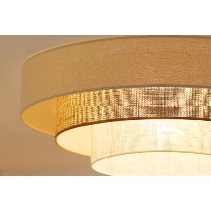 Brilagi-LED Plafon DENVER LUNETA LED/12W/230V śr. 60 cm beżowy/kremowy