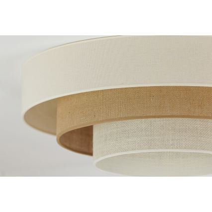 Brilagi-LED Plafon DENVER LUNETA LED/12W/230V śr. 60 cm beżowy/kremowy