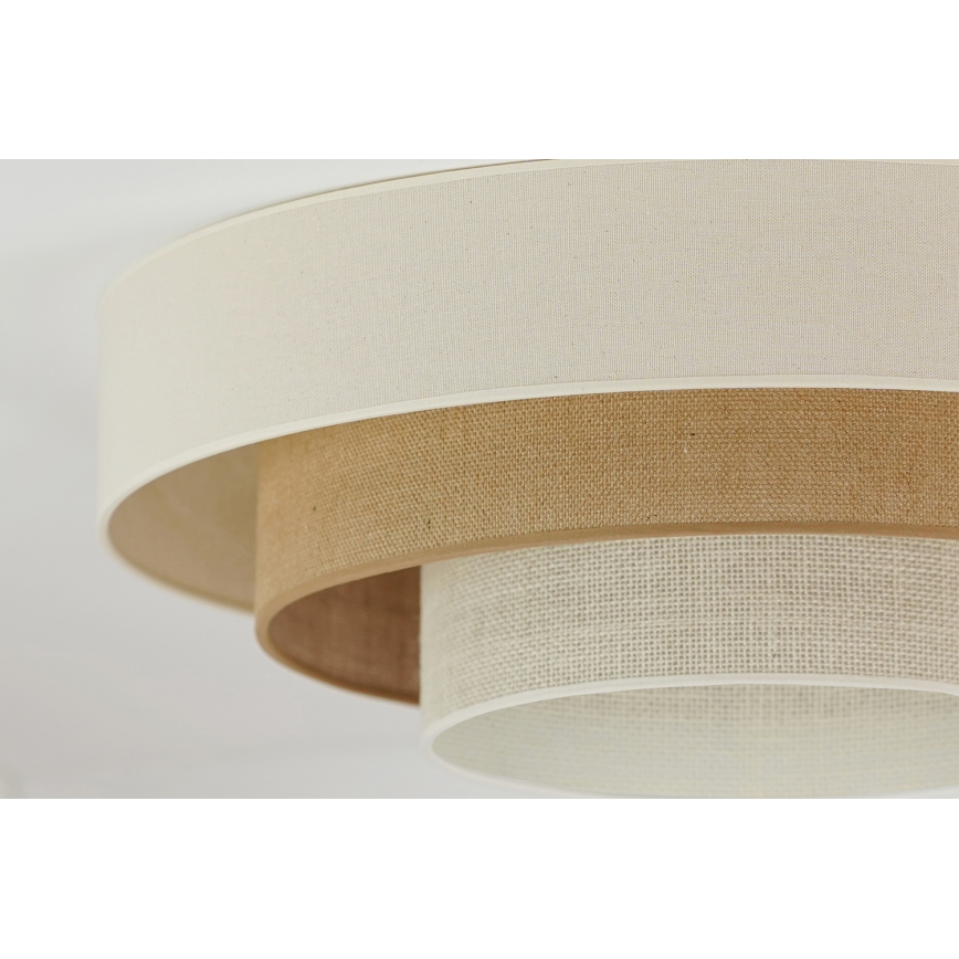 Brilagi-LED Plafon DENVER LUNETA LED/12W/230V śr. 60 cm beżowy/kremowy
